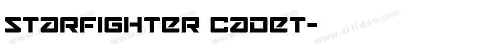 Starfighter Cadet字体转换